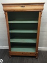 Lovely old pine bookcase with drawer