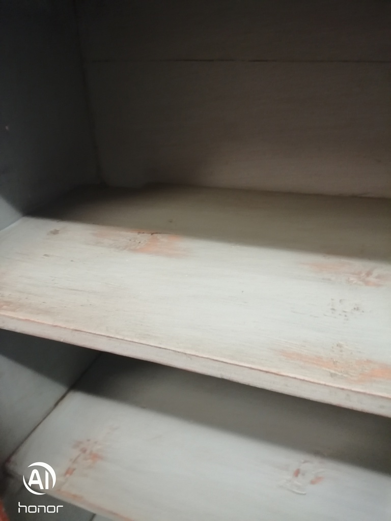 Lovely old pine bookcase with drawer