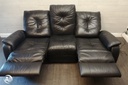 BLACK LEATHER RECLINER FOUR PEICE SUITE