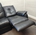BLACK LEATHER RECLINER FOUR PEICE SUITE