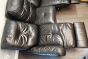 BLACK LEATHER RECLINER FOUR PEICE SUITE