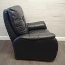BLACK LEATHER RECLINER FOUR PEICE SUITE