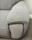 GREY TONED RECLINER TWO SEATER SOFA