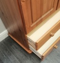 Low Pine Double Wardrobe with drawers