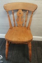 4 X FIDDLE BACK DINING CHAIRS