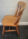4 X FIDDLE BACK DINING CHAIRS