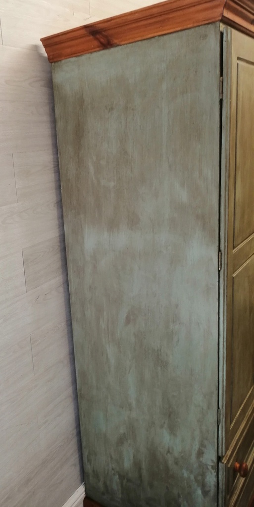 Pine Shabby Chic green wardrobe