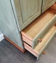 Pine Shabby Chic green wardrobe