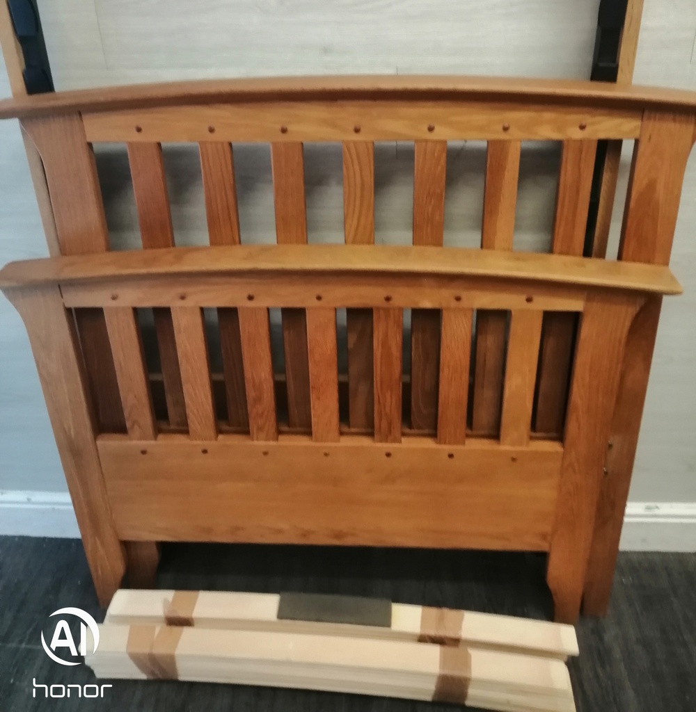 3ft Oak Style Bed Frame