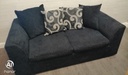 Two seater pillow back sofa