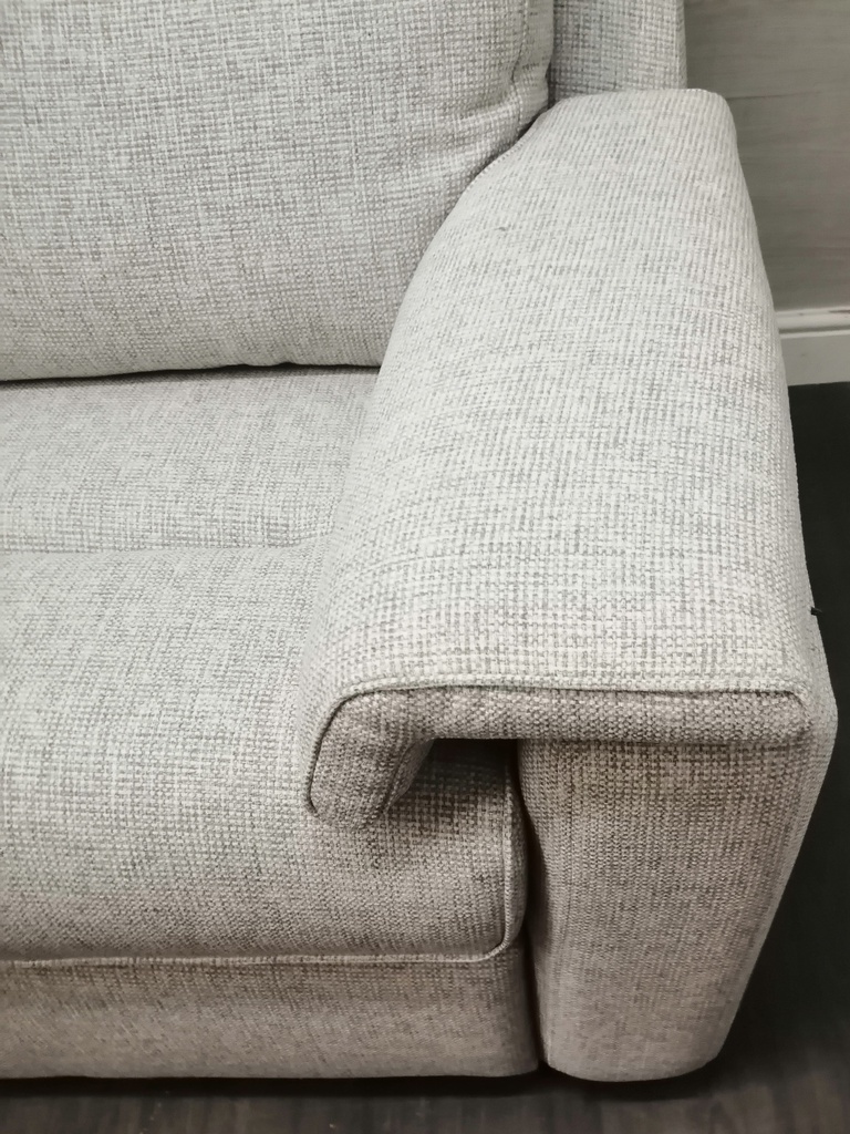 QUALITY  G PLANE CURVED BACK THREE SEATER SOFA