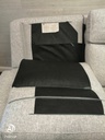 QUALITY  G PLANE CURVED BACK THREE SEATER SOFA