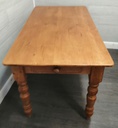 5ft SOLID PINE DINING TABLE WITH DRAWER