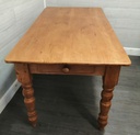 5ft SOLID PINE DINING TABLE WITH DRAWER