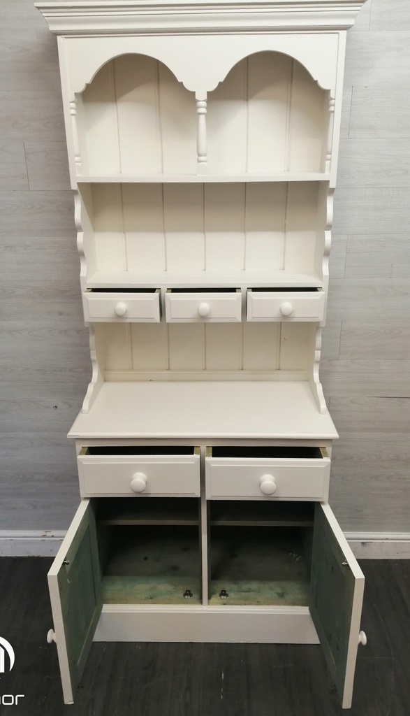 ‘School House White’ Neat Painted Pine Dresser