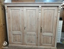 lovely antique old pine triple wardrobe