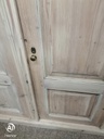 lovely antique old pine triple wardrobe
