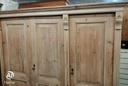 lovely antique old pine triple wardrobe