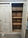 lovely antique old pine triple wardrobe