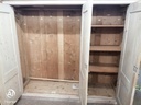 lovely antique old pine triple wardrobe