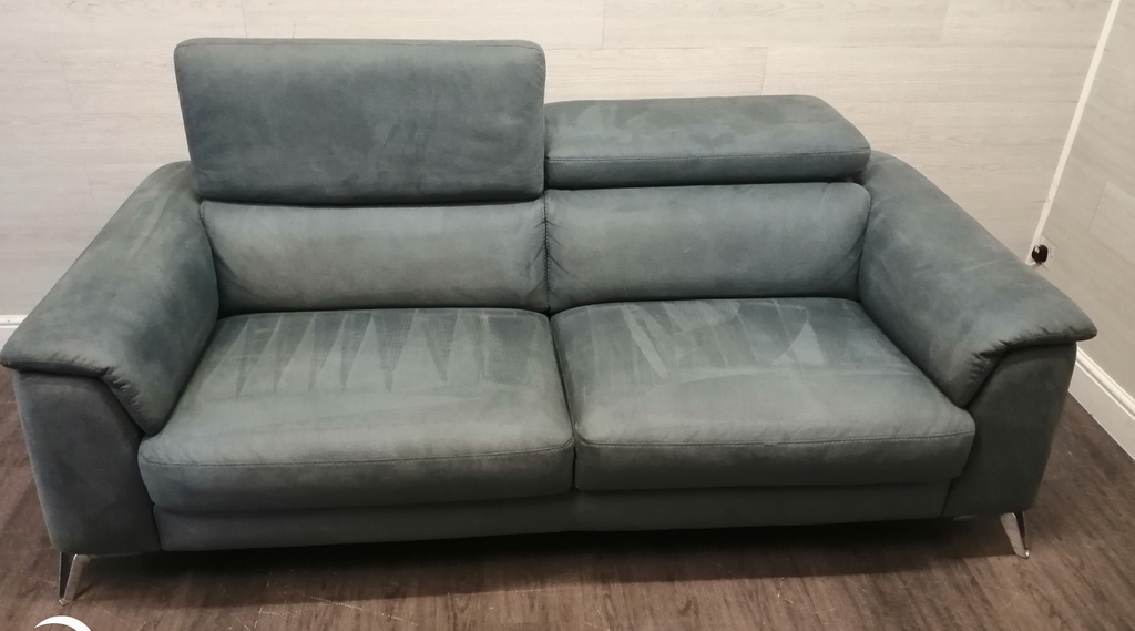 Lovely Grey Threeo Seater Sofa with Adjustable Headrest