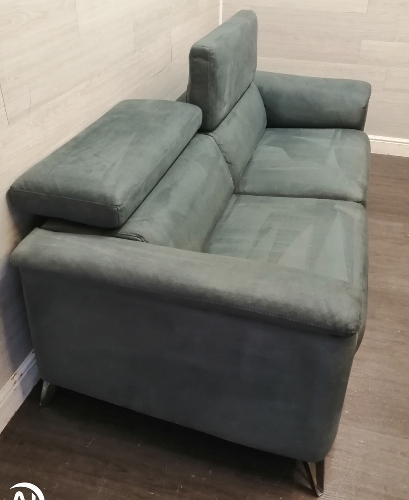 Lovely Grey Threeo Seater Sofa with Adjustable Headrest