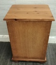 Quality solid pine three drawer bedside chest