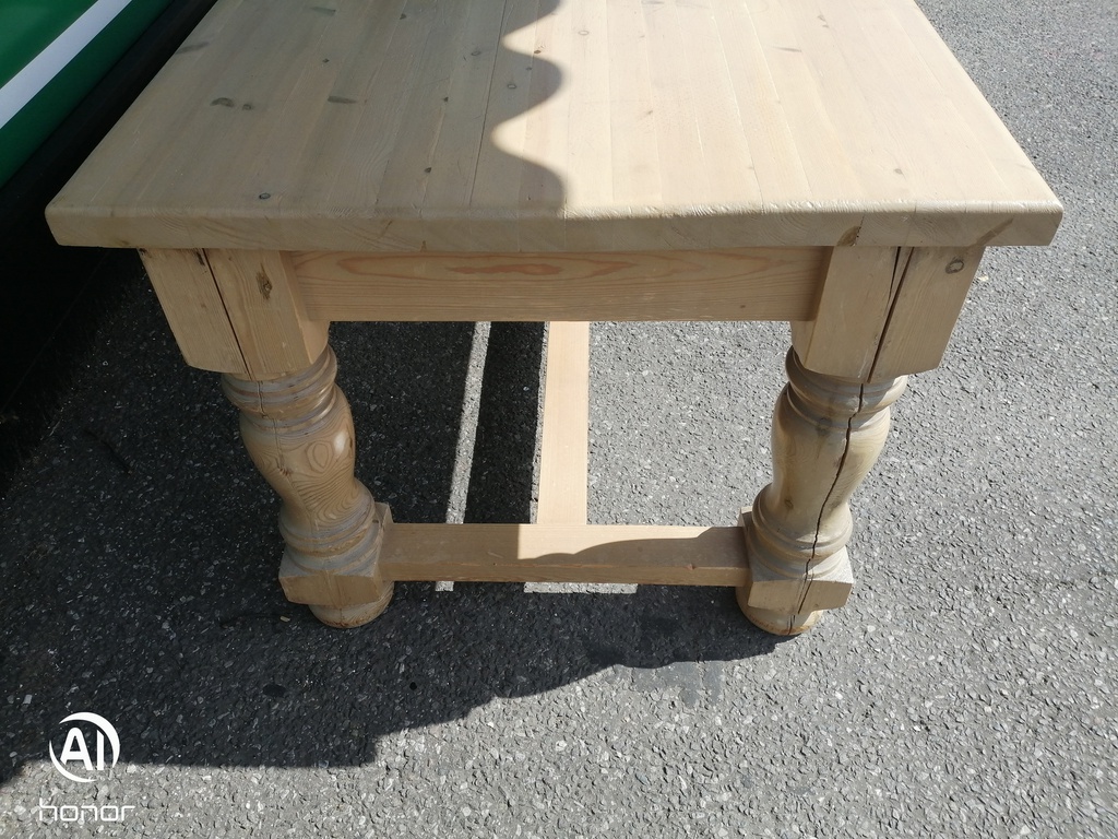 Large Solid Pine Chunky 3 Meter Dining table