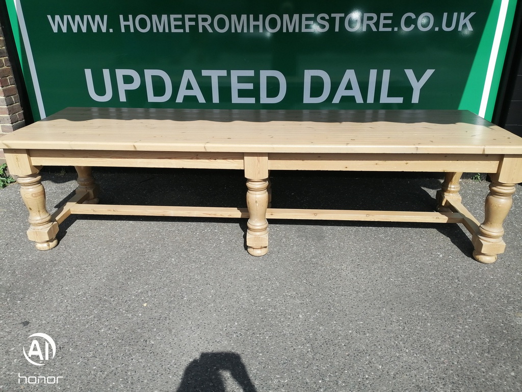 Large Solid Pine Chunky 3 Meter Dining table