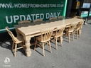 Large Solid Pine Chunky 3 Meter Dining table