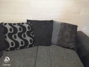 DFS GREY TONED PILLOW BACK CORNER SOFA