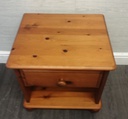 Single pine bedside