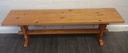 Solid Pine Dining Table &amp; Two Benches