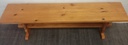 Solid Pine Dining Table &amp; Two Benches