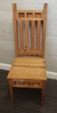 Lovely rustic pine table and six chairs