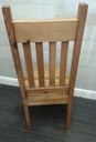 Lovely rustic pine table and six chairs