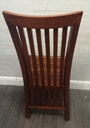 Lovely rustic dark wood table and six chairs