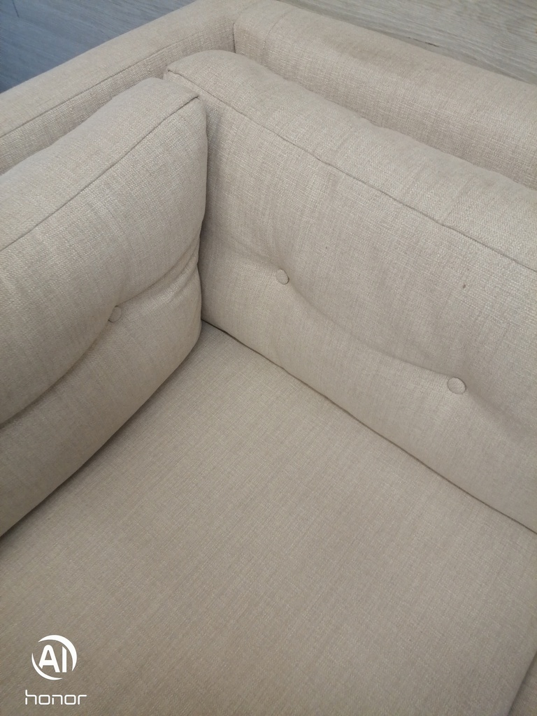 Modern Two Seater Cream Sofa