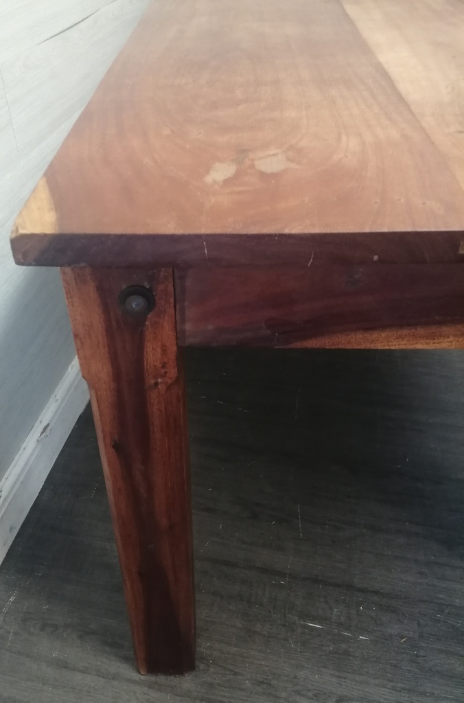 SHEESHAM DINING TABLE &amp; EIGHT CHAIR SET