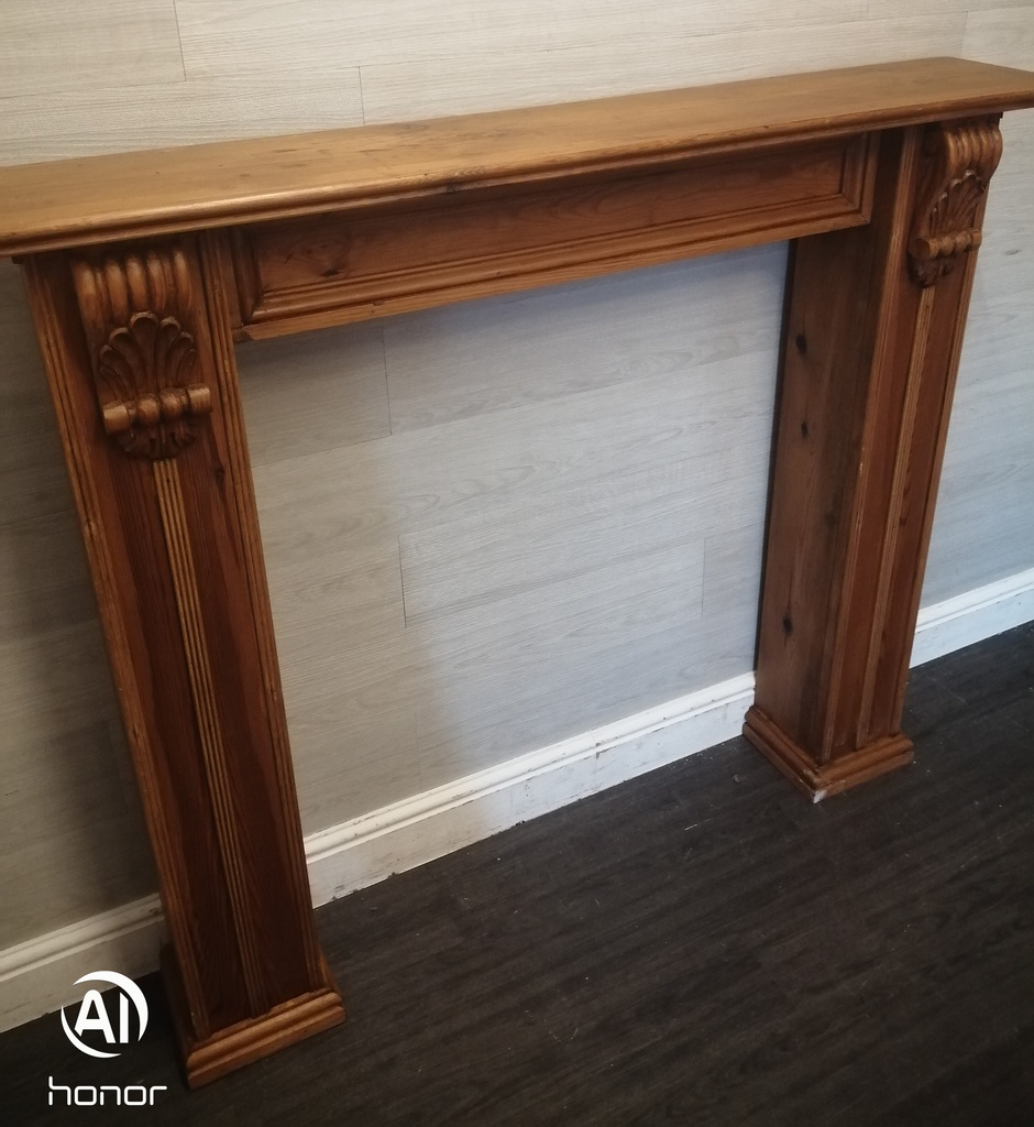 LOVELY PINE  FIREPLACE SURROUND