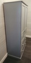 Solid pine  grey painted wardrobe