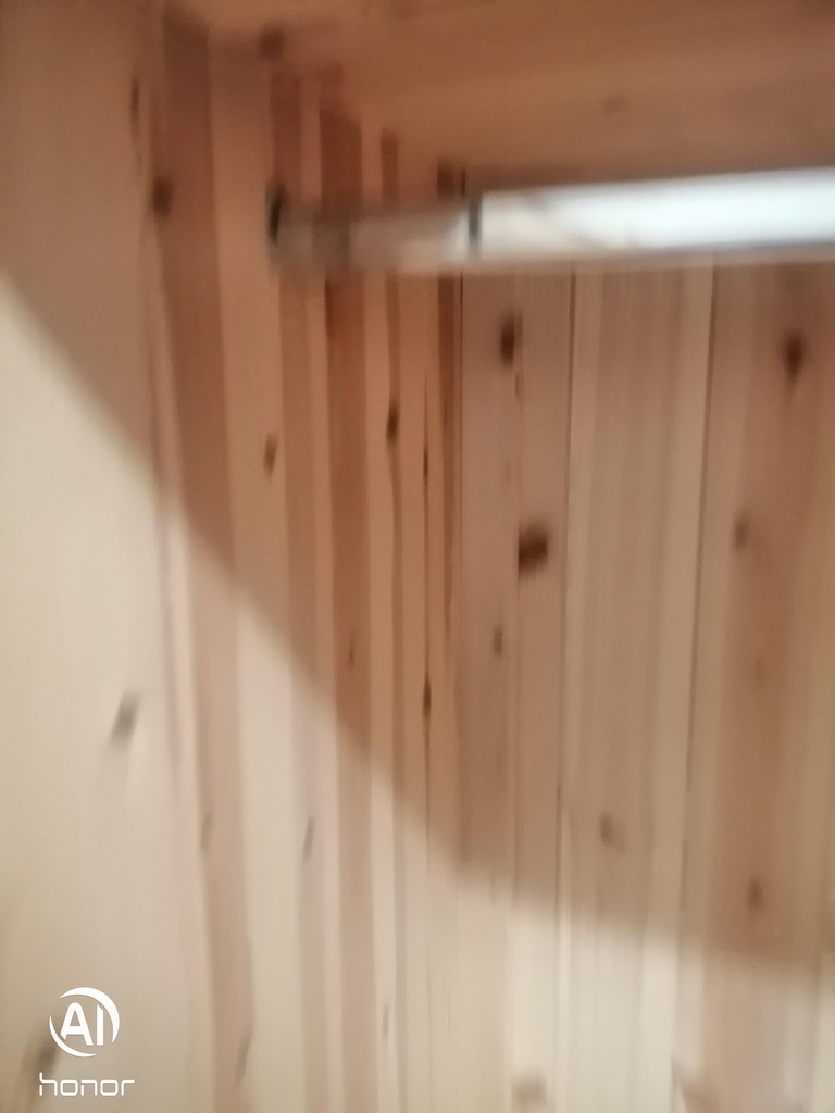 Solid pine  grey painted wardrobe