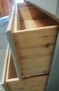 Solid pine  grey painted wardrobe