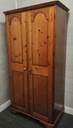 DUCAL Pine Double Wardrobe with Drawer