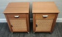 MODER PAIR OF BEDSIDE CUPBOARDS