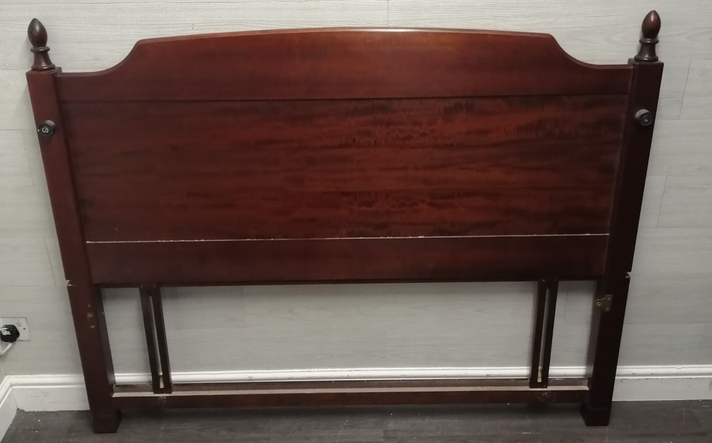 DARK WOOD 4FT 6&quot; HEADBOARD