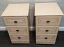 Pair of cream bedside chests