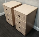 Pair of cream bedside chests