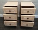 Pair of cream bedside chests