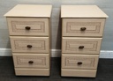 Pair of cream bedside chests